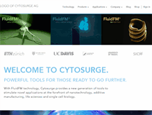 Tablet Screenshot of cytosurge.com